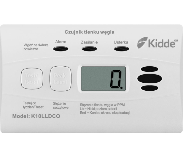 Kidde K10LLDCO Czujnik tlenku węgla LCD - 1060253 - zdjęcie 3